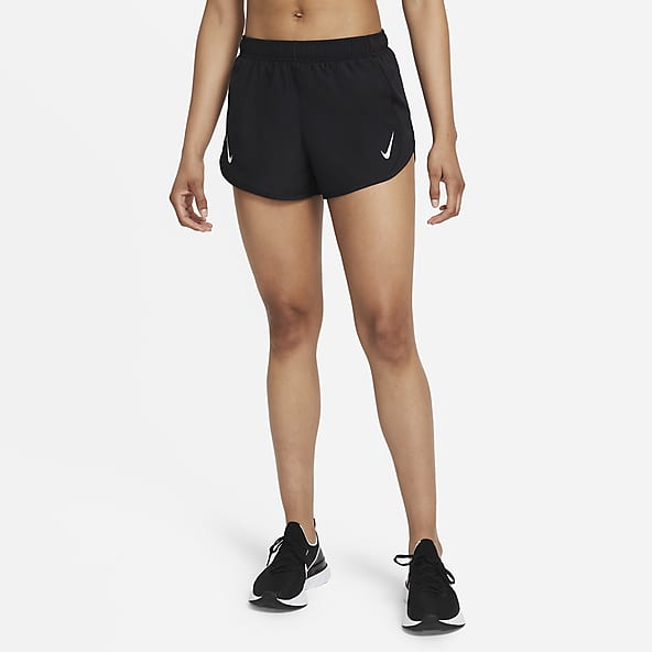 womens black running shorts