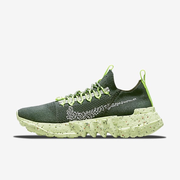 grey and lime green nike shoes
