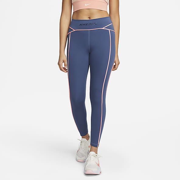 Nike MALLAS CORTAS MUJER PRO CZ9857 Azul - textil Leggings Mujer