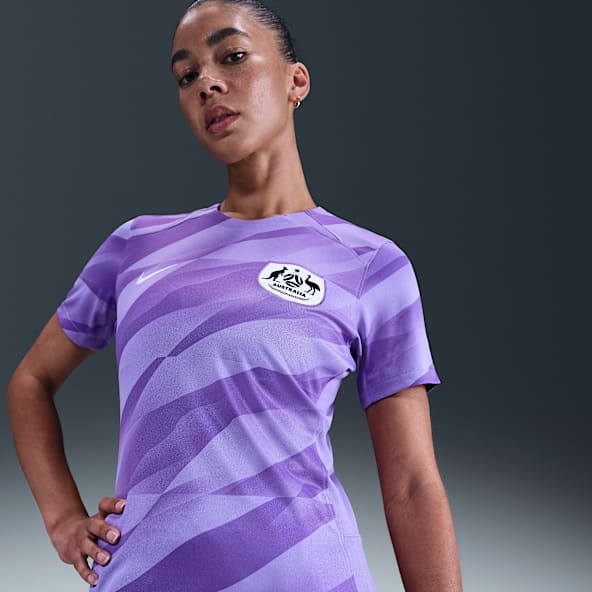 Australien 2024 Stadium Goalkeeper Nike Replika-Kurzarm-Fußballtrikot mit Dri-FIT-Technologie (Damen)