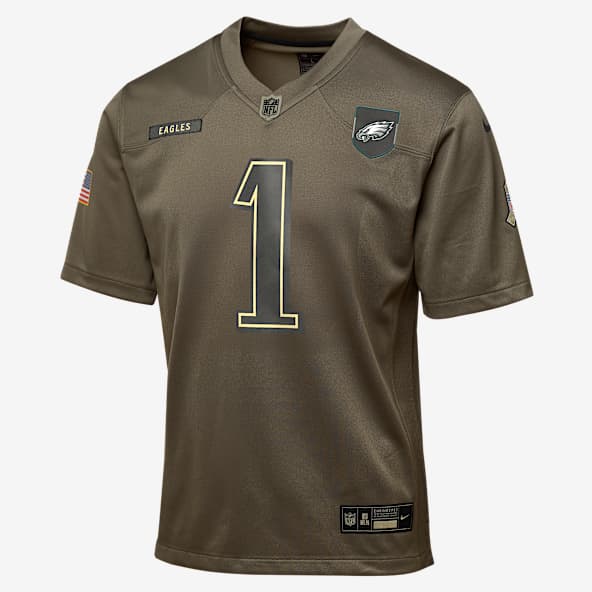 Jalen Hurts Philadelphia Eagles Salute to Service Big Kids’ Nike NFL Game Jersey