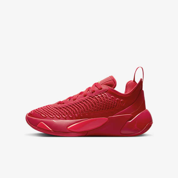 Tenis jordan hombre rojos sale