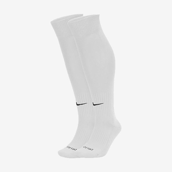 white nike soccer socks