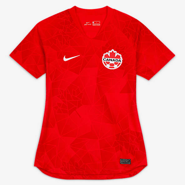 red and white nike shirt women's
