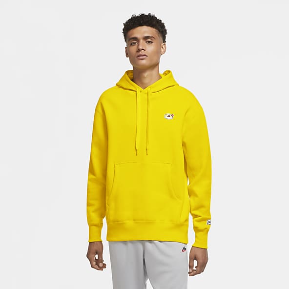 yellow nike tops