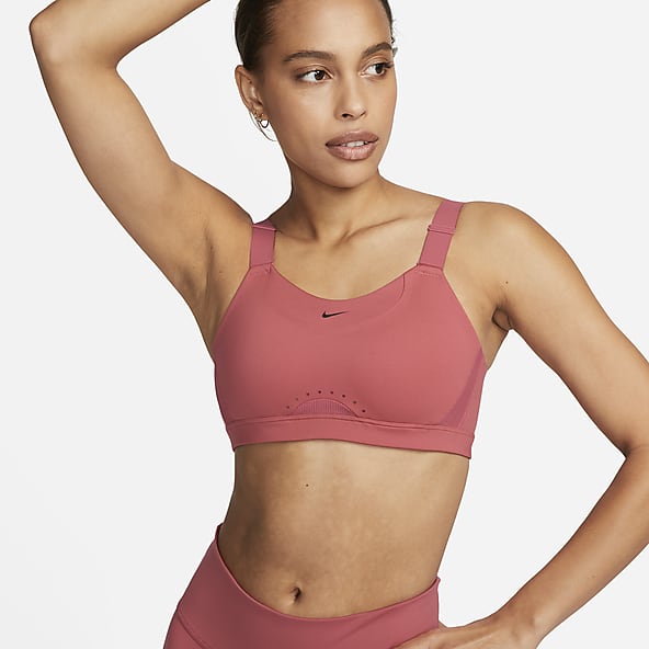 rød Lukning bagpå Mindst 20 bæredygtigt materiale Sportsbh'er. Nike DK