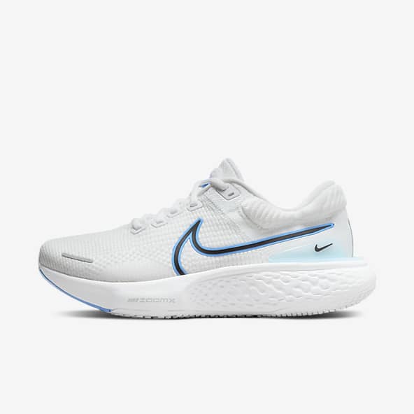 white and blue nikes mens
