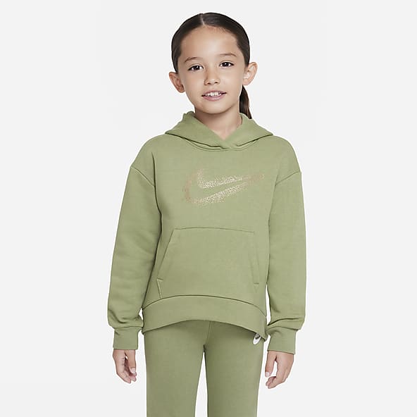 Girls Little Kids (4 - 7) Green Hoodies & Pullovers. Nike.com