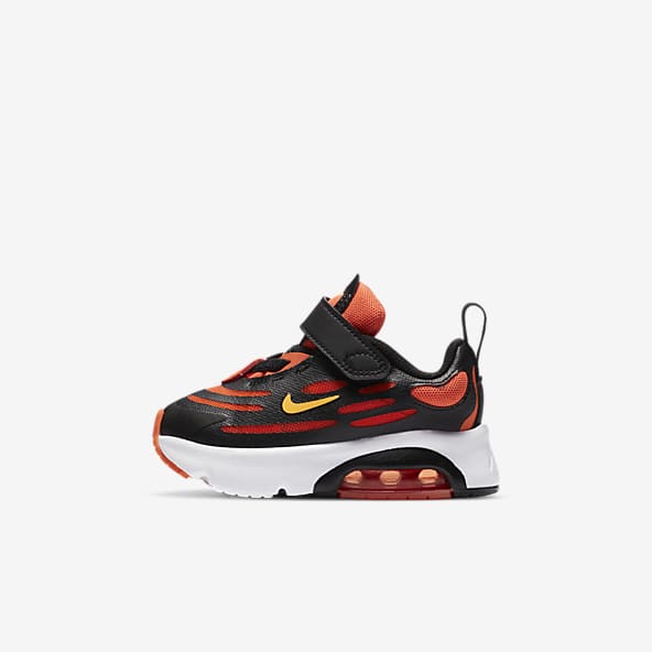 orange and black nikes