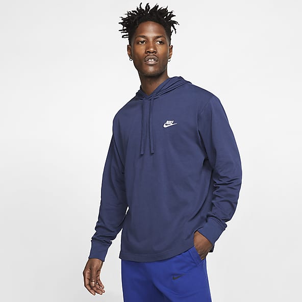 nike black and blue hoodie