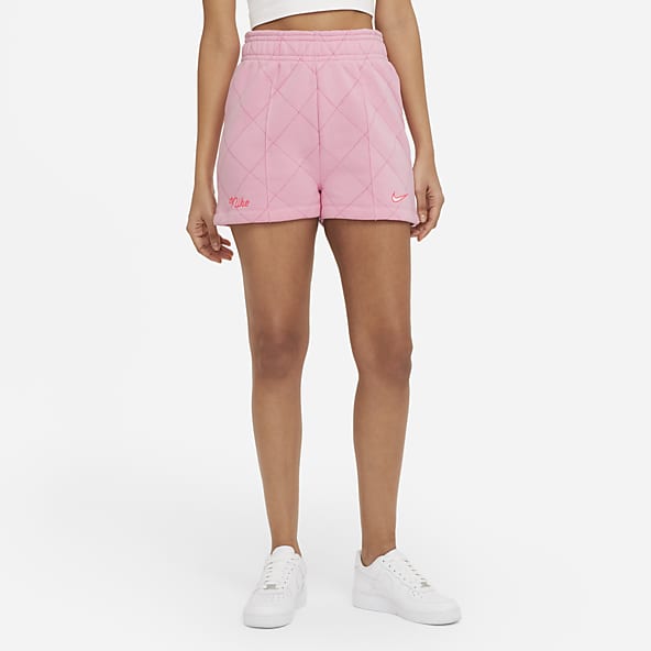 nike womens pink shorts