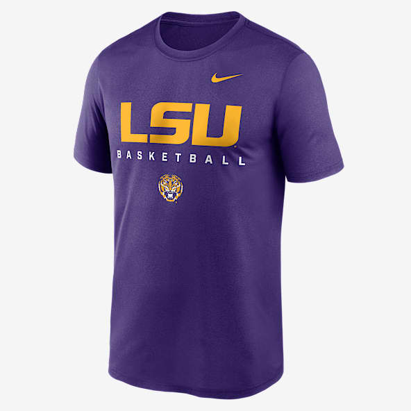 LSU Courtside Basketball Legend Men's Nike Dri-FIT College T-Shirt