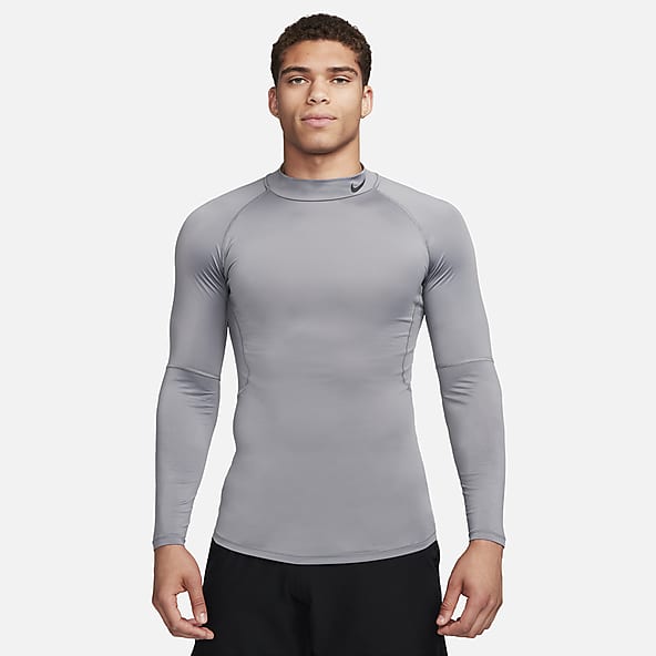 Nike Pro Combat Medium Hyperwarm Fitted Long Sleeve Shirt Mock Neck Purple