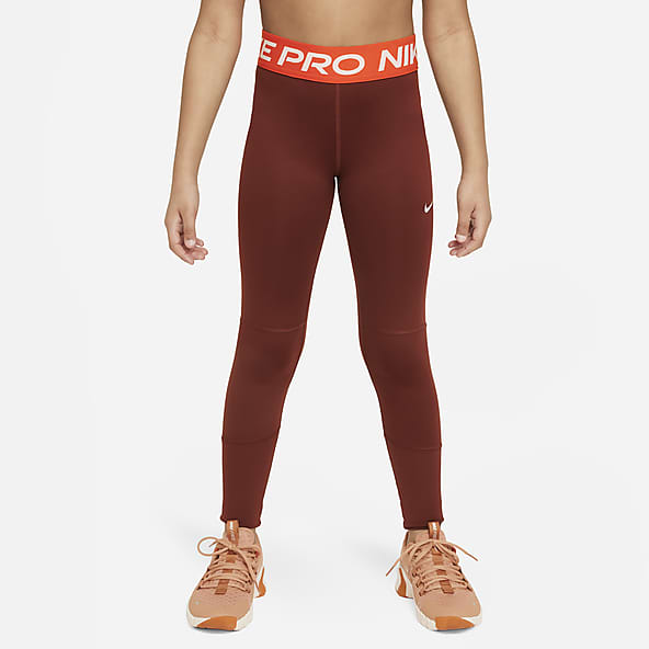 Red workout on sale leggings nike