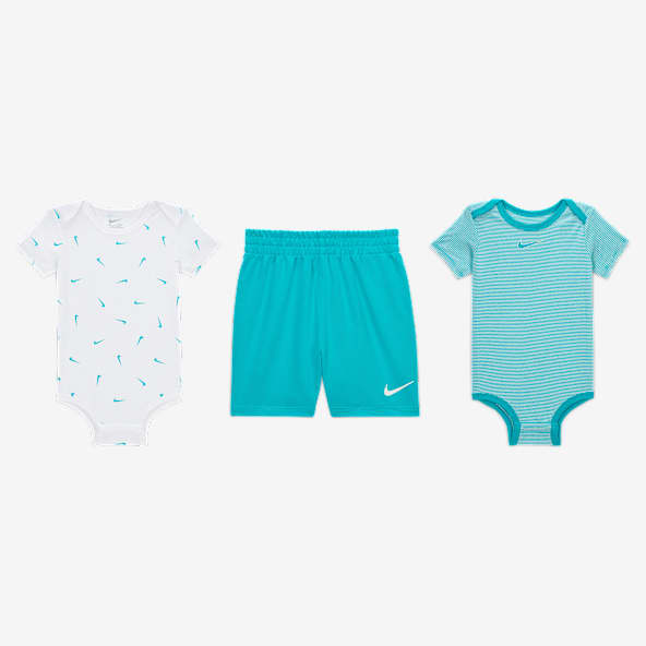 Nike Essentials Baby (12-24M) 3-Piece Striped Swooshfetti Set