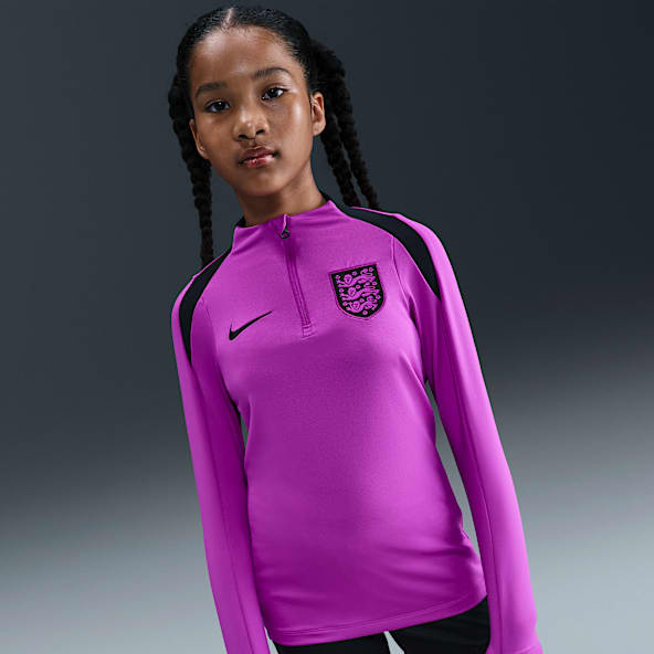 Engeland Strike Nike Dri-FIT voetbaltrainingstop voor kids
