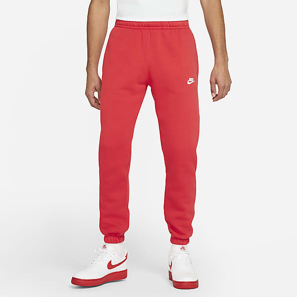 black and red joggers nike