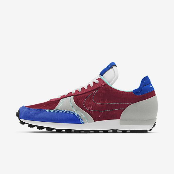 nike red and blue shoes