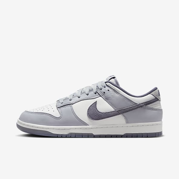 Grey white sales nike shoes