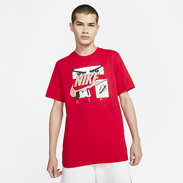 Track red nike shirt