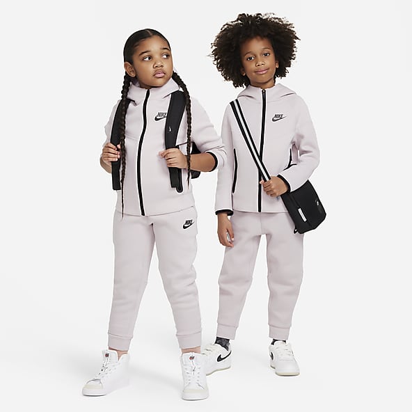 Nike Sportswear Girl Tech Fleece Pants Kids Size S Small Black CZ2595-010