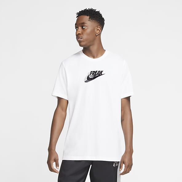 red nike shirt with black swoosh