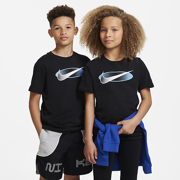 T-shirt Nike bleu microfibre enfant L - Nike - 12 ans