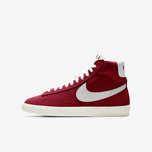 red nike mid tops