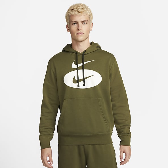 nike pullover olive green