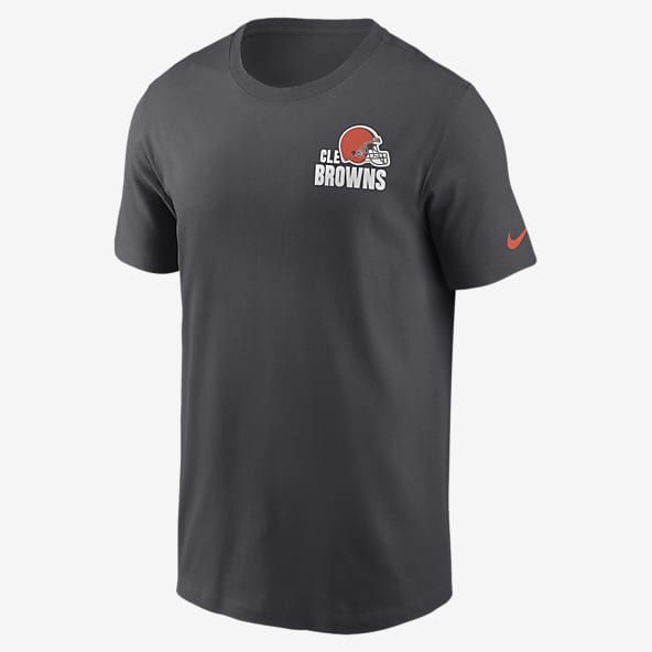 Cleveland Browns Custom Men's Nike Team Logo Dual Overlap Limited Jersey Black