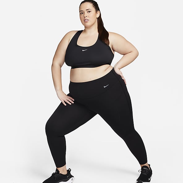 Nike Universa 女款中度支撐型高腰口袋九分內搭褲 (加大尺寸)