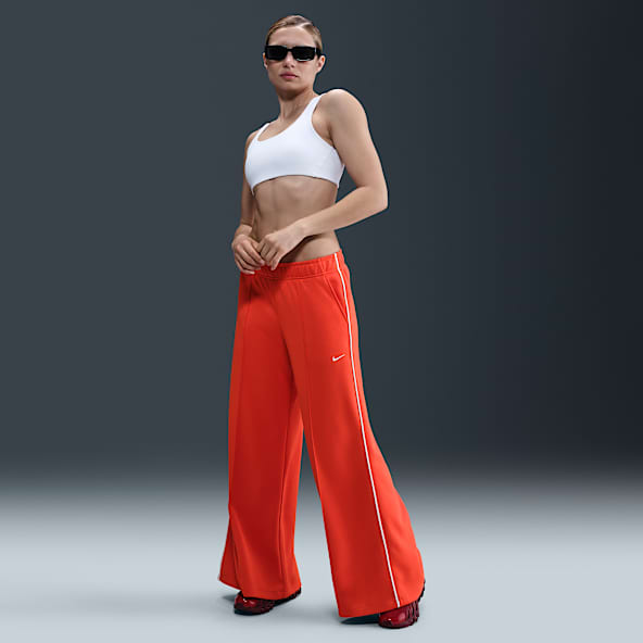 Nike Sportswear Women's Mid-Rise Wide-Leg Track Pants