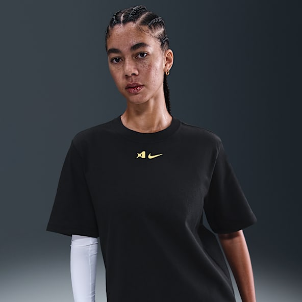 A'ja Wilson Playera de manga corta holgada para mujer