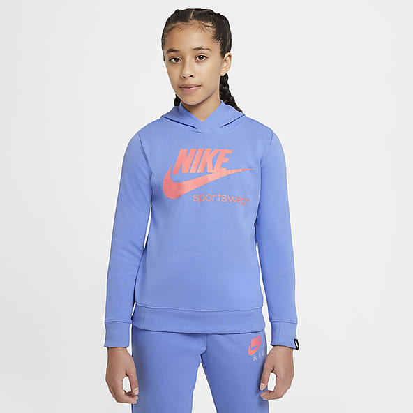 blue nike hoodie and sweatpants