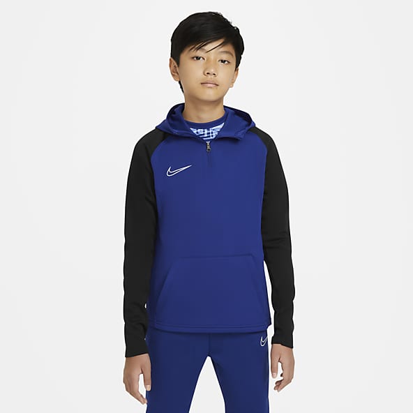 black and blue nike sweatshirt