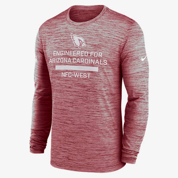 Arizona Cardinals Sideline Team Issue Velocity Playera de manga larga Nike Dri-FIT de la NFL para hombre