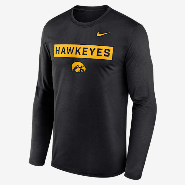 Iowa Primetime Legend 2-Hit Playera de manga larga universitaria Nike Dri-FIT para hombre