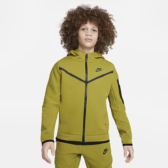 verdes con y capucha. Nike