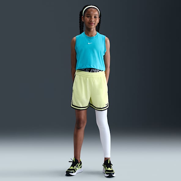 Nike Pro Big Kids' (Girls') Mid-Rise Single-Leg Leggings