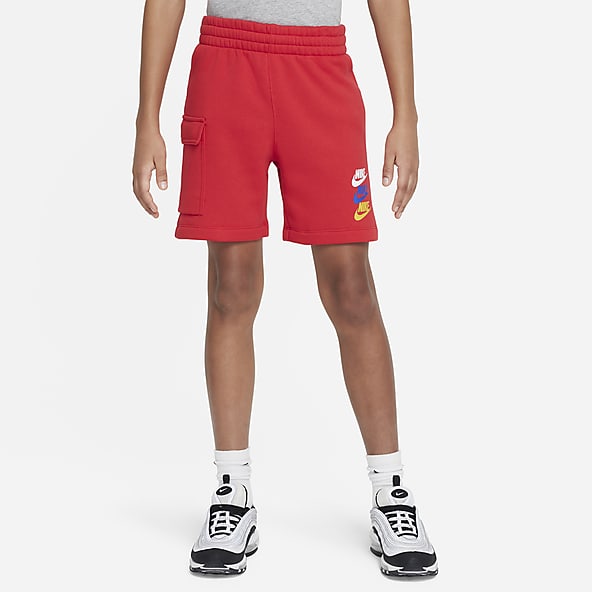 2 Piece Boys Red Shorts w/Belt main image 1