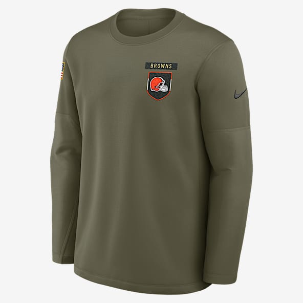 Cleveland Browns Salute to Service Sideline Triumphant Win Coach Men's Nike NFL Pullover Crew