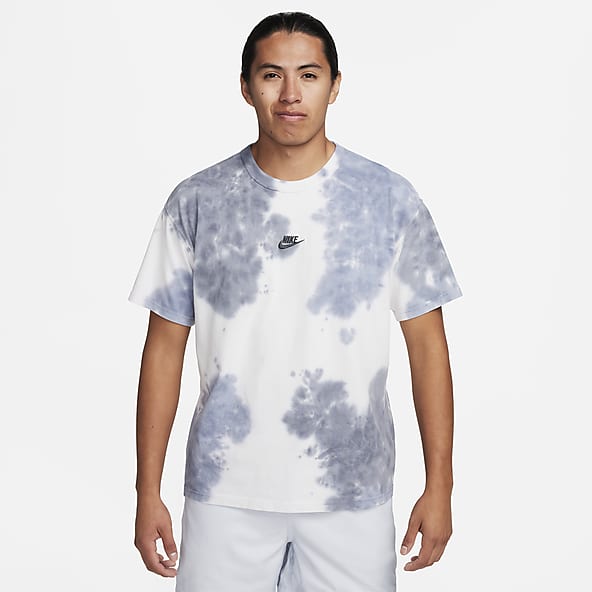T-shirt Nike Sportswear Blanc & Bleu SP pour Homme