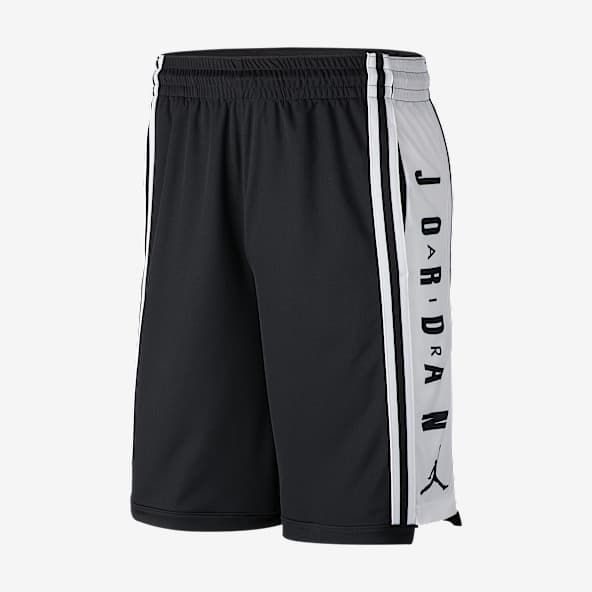 jordan shorts black and white