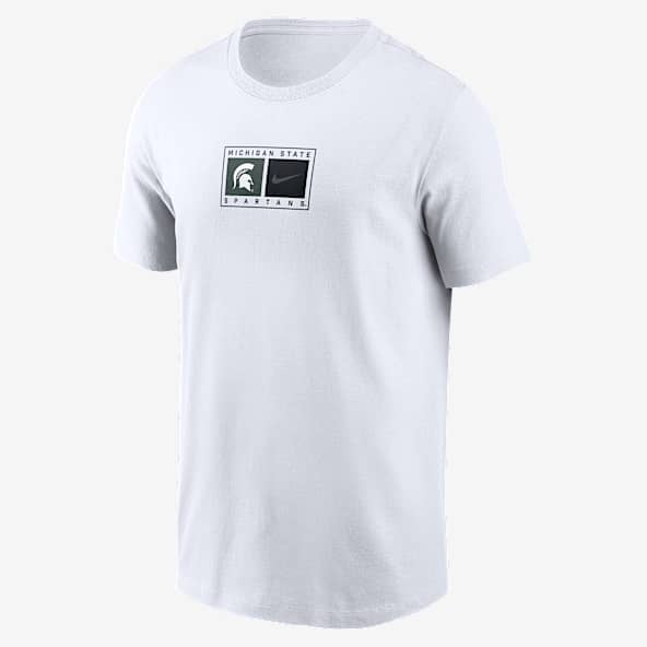 Michigan State Campus Logo Swoosh Men's Nike College T-Shirt