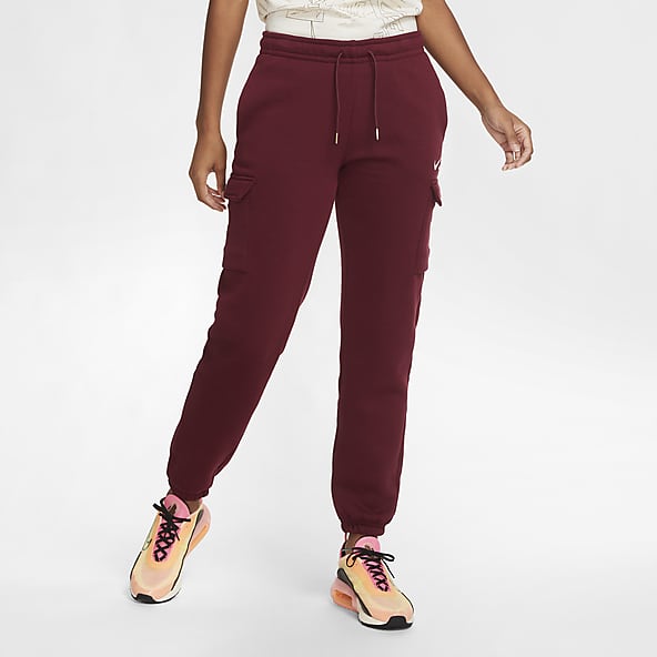 women's maroon nike sweatpants