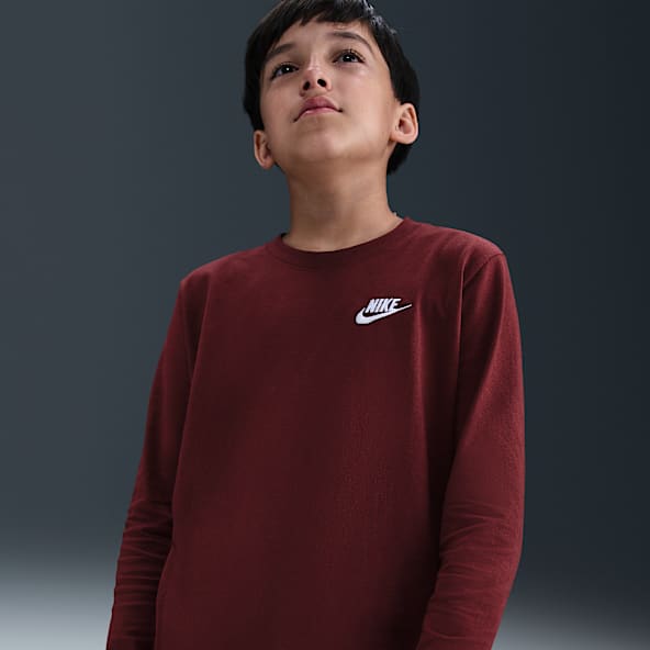 Nike Sportswear Playera de manga larga para niños grandes