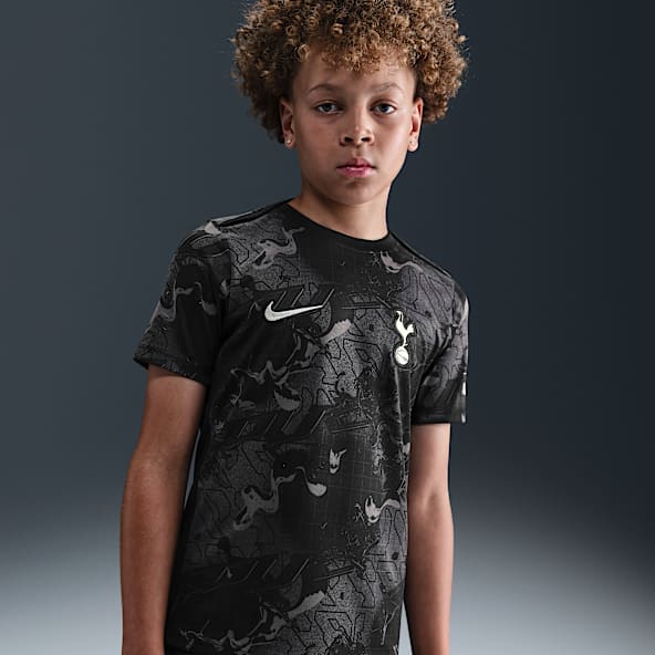 Equipamento alternativo Academy Pro Tottenham Hotspur Camisola de futebol de manga curta do equipamento de aquecimento Nike Dri-FIT Júnior