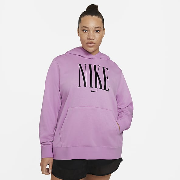 pink nike oversized hoodie