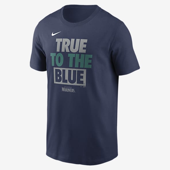 NEW Nike Women's Seattle Mariners Long Sleeve T-Shirt LARGE NWT  NKAM-DZ MLB