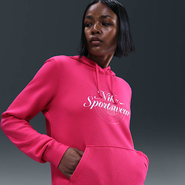Nike Sportswear Club Fleece Sudadera con gorro sin cierre con estampado para mujer